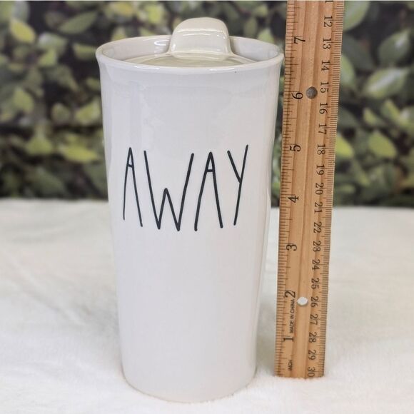 Rae Dunn AWAY Ceramic Travel Tumbler with Lid - Picture 8 of 9